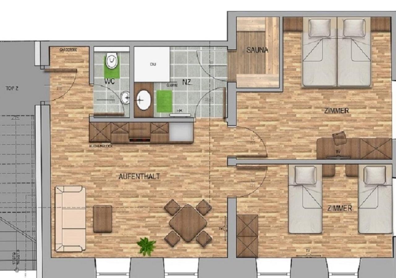 Apartmenthaus Strasswirt De Luxe Tröpolach Buitenkant foto