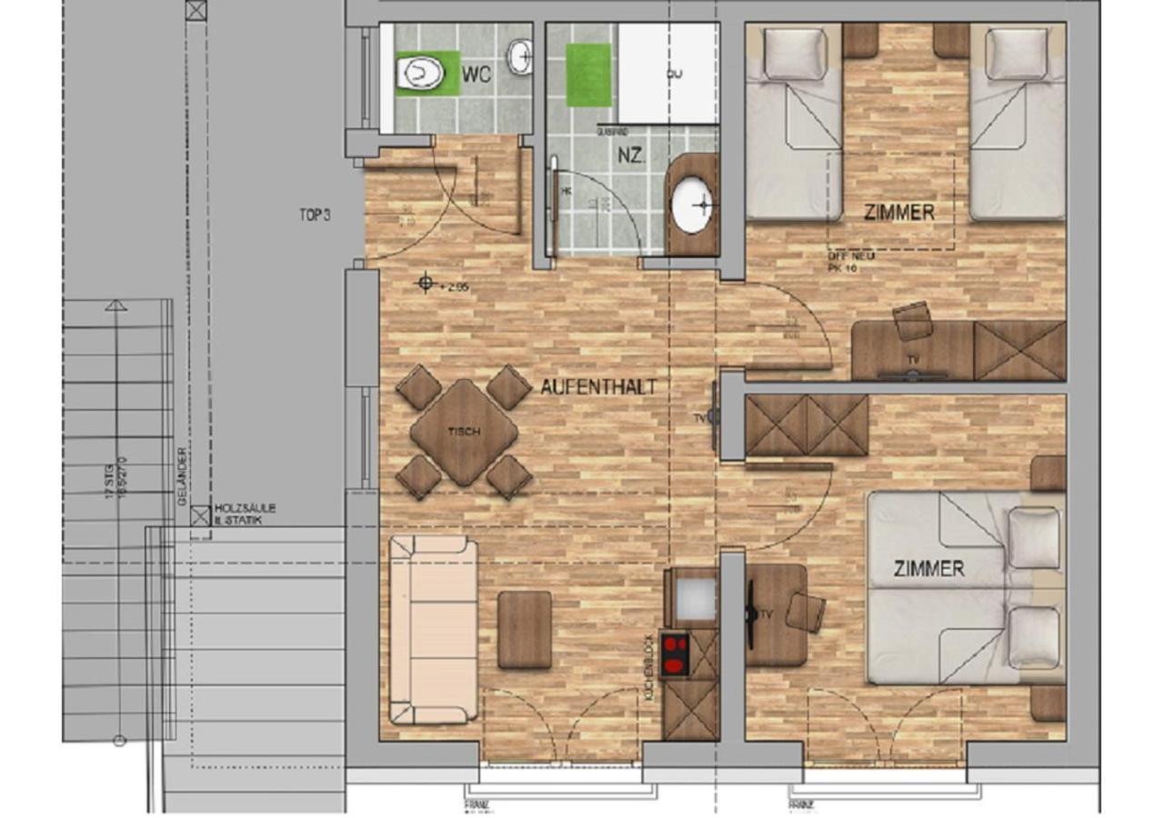 Apartmenthaus Strasswirt De Luxe Tröpolach Buitenkant foto